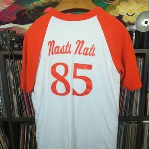 Women's Raglan Baseball TShirt NASTY NATI 85 Size Medium